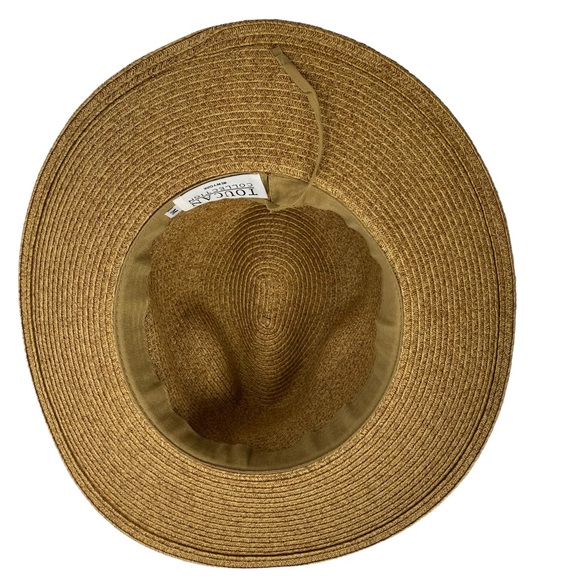 Toucan Hats Tuckernuck NEW Ivory Cream Wide Brim Packable Fedora Sun Hat Size M - Picture 9 of 10